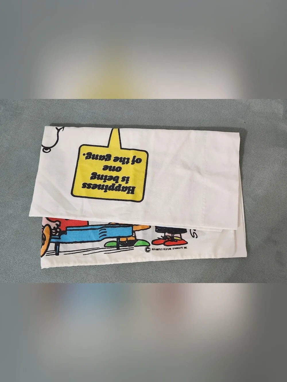 Peanuts White Tablecloth with Colorful Character Print